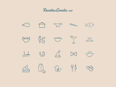 Icons for RecetasGratis.net