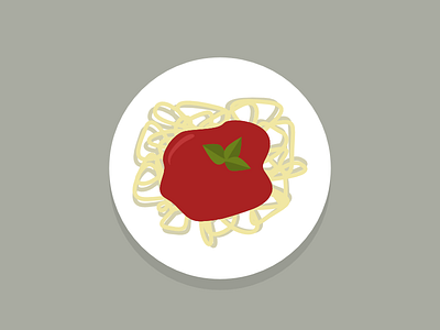 Spaghetti color dinner dish flatten flattening food invitation plant plate spaghetti