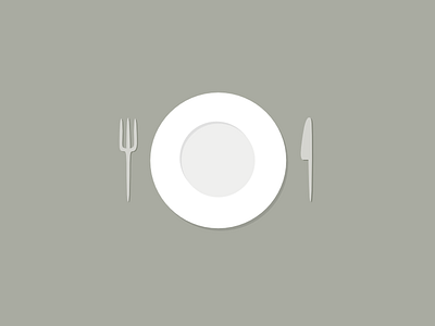 Empty dish with fork and knife color dish empty flatten flattening food fork invitation knife plant plate spaghetti