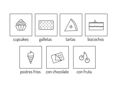 Iconos para Recetas de Postres