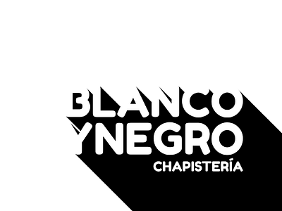 Logotipo para un taller de chapa y pintura blanco logo logotipo negative negro