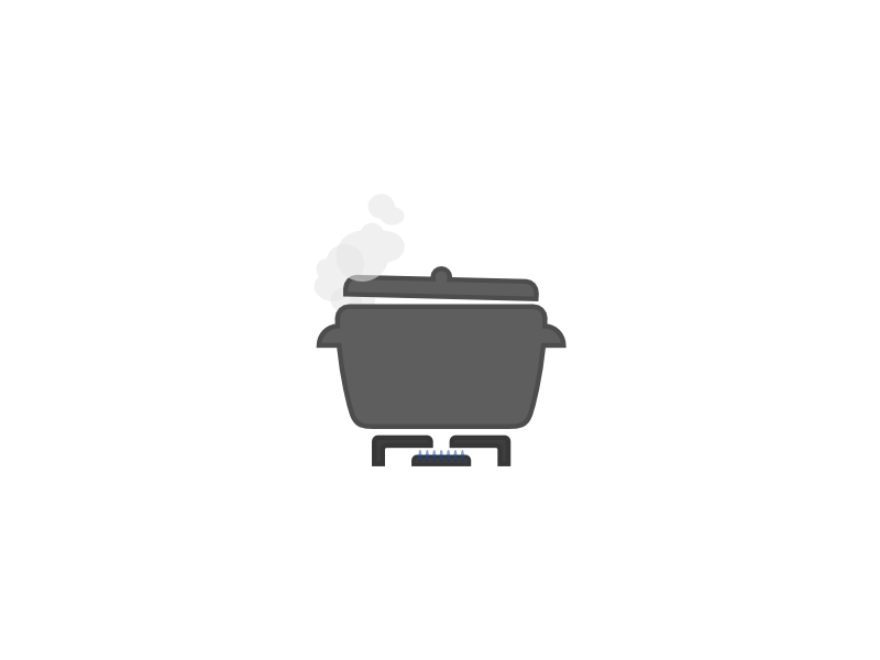 Stove illustration fire steam cooking recipe icon illustration stove