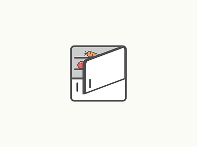 ¿Qué tiene en la nevera? app fridge icon illustration