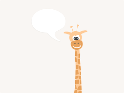 Giraffe character design giraffe illustration