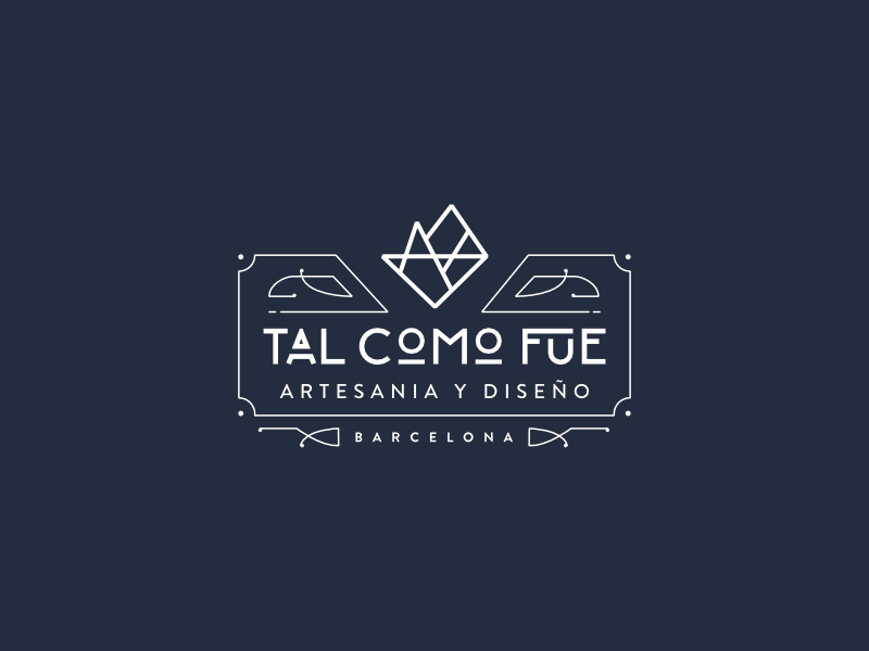 Art Déco Logo for TAL COMO FUE value proposition brand redisign art déco logo