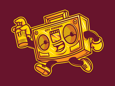 Running Boombox by Eleven on Dribbble