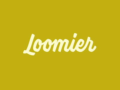 Loomier Logotype brush script handlettering lettering logo logotype type