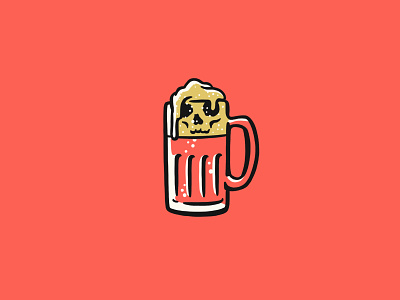 The Devil's Juice beer beer illustration icon illustration skull skull illustration