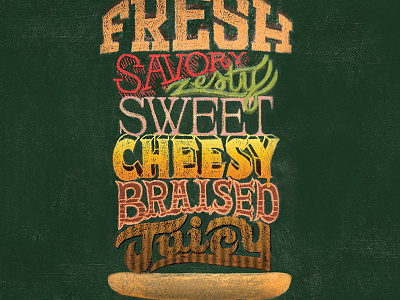 Philly Stacked Burger chalk lettering chalkart hand lettering lettering tgifridays type typography