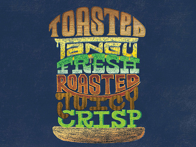Bleu Cheese Stacked Burger chalk lettering chalkart hand lettering lettering tgifridays type typography