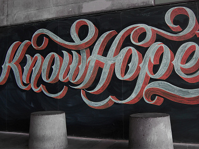 Know Hope chalk lettering design hand lettering illustration lettering type typography