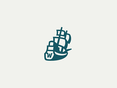 Wayward Ship Identity identity illustration logo ship vector vector illustration wayward