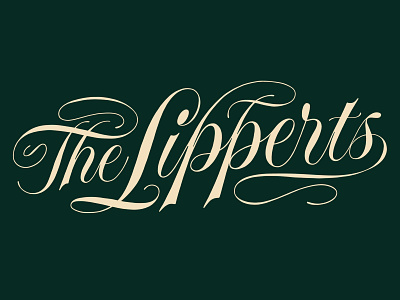 The Lipperts handlettering lettering newlywed script script lettering spencerian type wedding