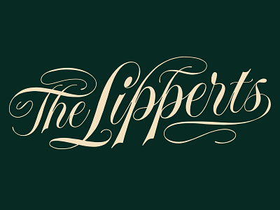 The Lipperts handlettering lettering newlywed script script lettering spencerian type wedding