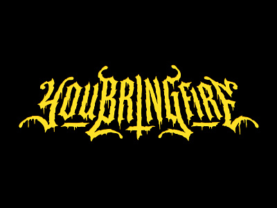 youbringfire — Heavy Metal logo logotype metal band metal logo