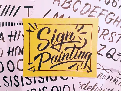 Sign Painting with John Downer alwayshandpaint design illustration lettering signpainting type typography