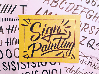Sign Painting with John Downer alwayshandpaint design illustration lettering signpainting type typography