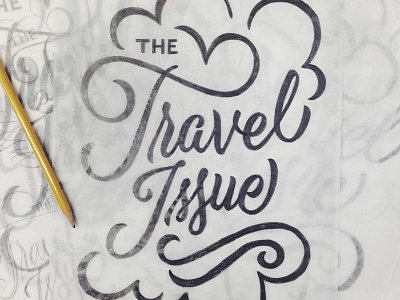 The Travel Issue design illustration lettering type typography