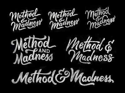Method & Madness! design hand lettering identity illustration lettering logo type typography