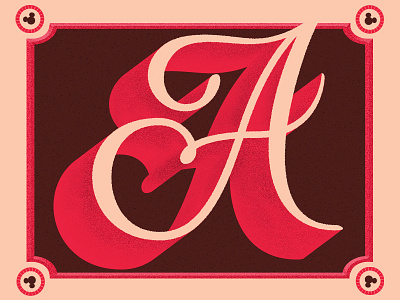 A is for...More Disney! design hand lettering illustration lettering type typography vector