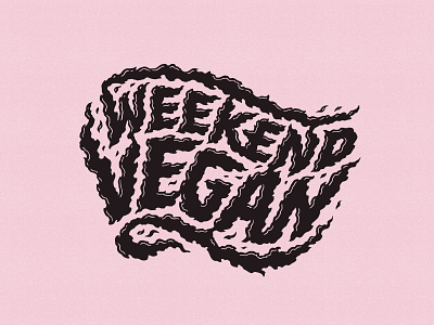 Oatly — Weekend Vegan handlettering illustration lettering oatly type typography upcycling