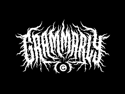 Grammarly Metal Logotype handlettering heavy metal illustration lettering metal metal band type