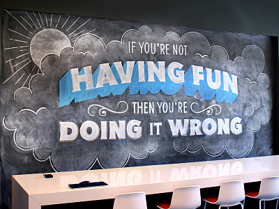 Just Have Fun! chalk chalk lettering illustration lettering type typography
