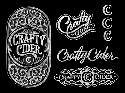 Crafty Cider Exploration design illustration lettering type typography