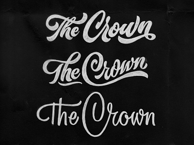 The Crown Logotype design illustration lettering type typography