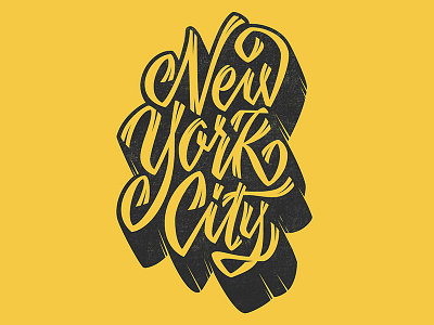 NYC Vector design hand lettering lettering nyc type typography vector