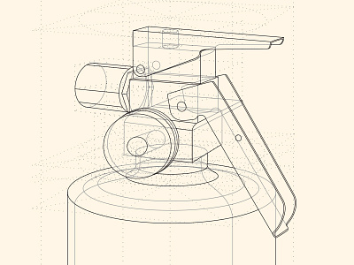 Technical Drawingz drawing fire extinguisher illustration technical