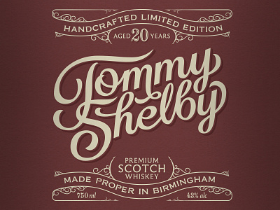 Tommy Shelby WIP design illustration lettering peaky blinders tommy shelby type typography