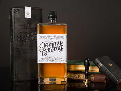 Tommy Shelby Packaging design illustration lettering peaky blinders tommy shelby type typography vector