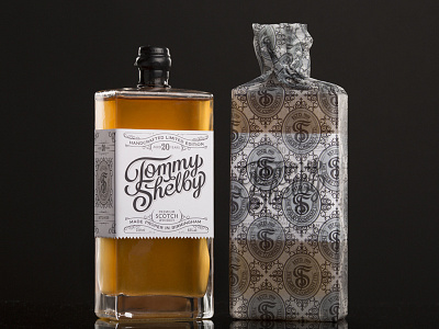 Tommy Shelby Tissue Paper design illustration lettering peaky blinders tommy shelby type typography whiskey