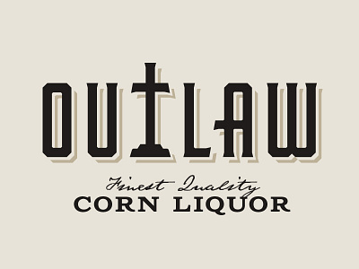 OUTLAW - Updated Logotype design illustration lettering logotype type typography vector