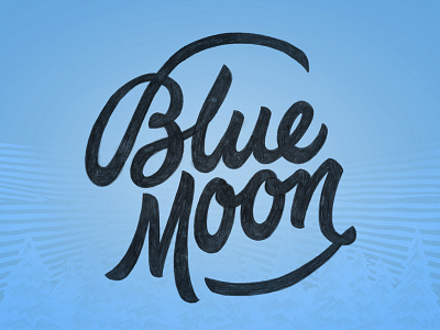 Blue Moon Logotype alcohol blue moon branding design identity logo type typography