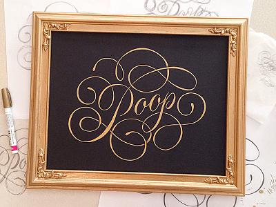 Fancy Shit #2 flourishing hand lettering lettering painting poop script type typography