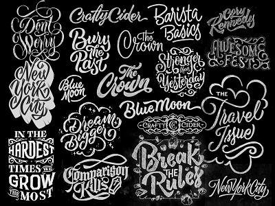 Updated Portfolio! illustration lettering logo packaging portfolio type typography