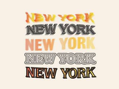New York Exploration adobe illustrator exploration new york type typography
