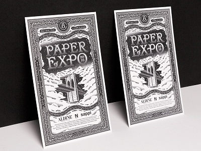 Paper Expo Letterpress Invite adc art directors club design illustration invite letterpress paper expo paper expo 2016 type typography
