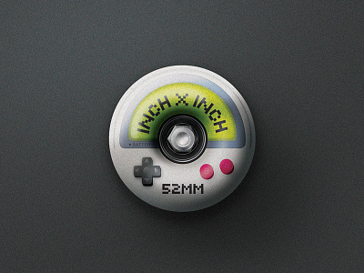 Inch x Inch – Gameboy (3) button design gameboy illustration inch x inch skateboard skateboarding type wheel