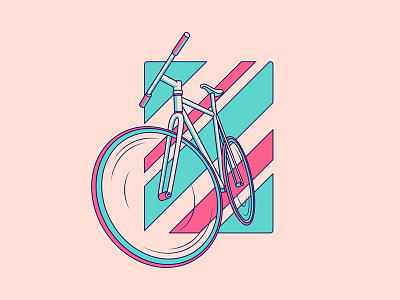 Bike Stuff! bicycle bike month biking design illustration vector