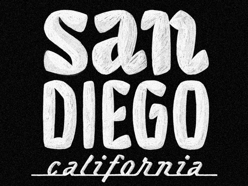 San Diego Lettering design illustration lettering san diego type typography
