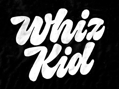 Whiz Kidz design illustration lettering script sketch type typography