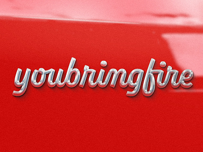 youbringfire_04 chrome design identity illustration lettering logotype type typography wordmark