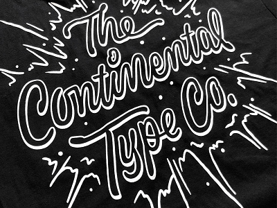 Continental Shirts! design illustration lettering logotype shirt tshirt type typography