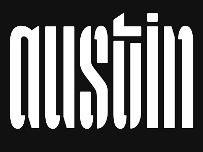 Austin Lettering atx austin lettering logotype logotype design stencil type typography workshop