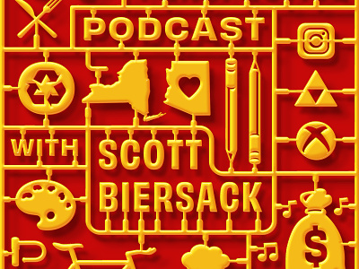 The Perspective Podcast Artwork 3d 3dillustration illustration model kit plastic podcast typography