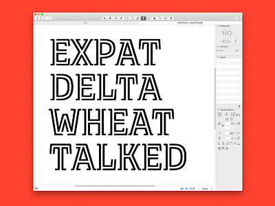 In-Progress Typeface font font design glyphs glyphsapp type type design typeface typeface design