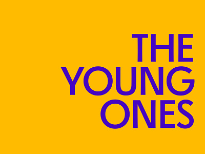 The Young Ones Logotype branding font glyphs lettering logotype logotype design theyoungones type typography